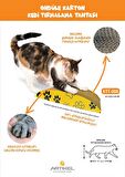 Ondüle Karton, Kedi Tırmalama Tahtası  42x6,5x20 cm, Kedi Tırmalama Rampası